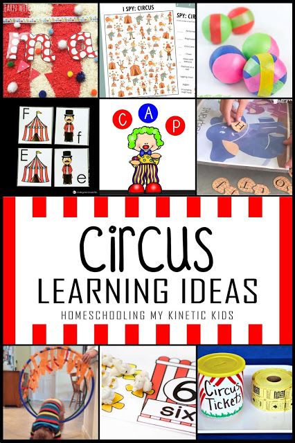 Reading Carnival Ideas, Circus Activity Preschool, Circus Stem Activities For Kids, Circus Lesson Plans Preschool, Circus Science, Circus Vbs, Math Carnival, Camp Carnival, Preschool Circus