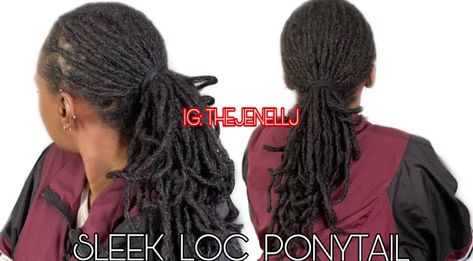 You can see how I created this low sleek loc ponytail on my YouTube channel. It’s super fast and easy. Just click the link.  #sleekponytail #locstyles #locjourney #locs #locstylesforwomen Ponytail On Locs, Loc Ponytail, Copyright Music, Sleek Ponytail, Ponytail Styles, Loc Styles, My Youtube Channel, Locs, Youtube Channel