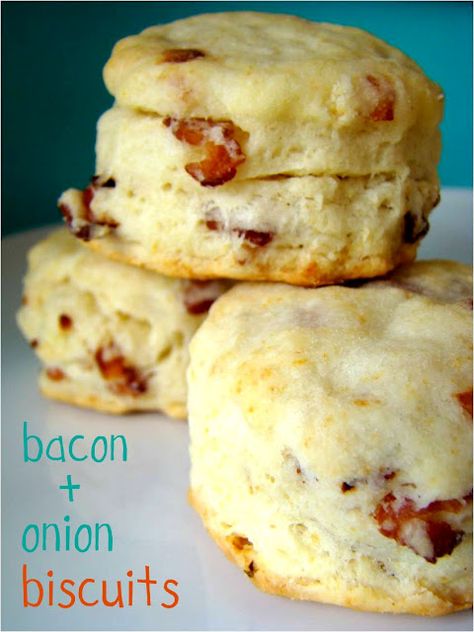 Bacon and Onion Biscuits! Onion Biscuits, Bacon Biscuits, Biscuit Bread, Biscuit Rolls, Biscuits Recipe, Ree Drummond, Biscuit Recipe, Finger Food, Food Network