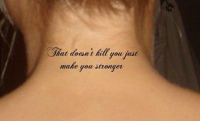 what doesn't kill you makes you stronger What Dosent Kill You Makes You Stronger Tattoo, Stronger Tattoo, Strong Tattoos, Toes Nails, Weird Tattoos, Thigh Tattoos Women, Tat Ideas, Get A Tattoo, Thigh Tattoo