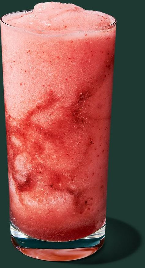 NEW ITEM: Frozen Strawberry Acai Lemonade Refresher from Starbucks. See the full nutrition facts, weight watchers points and allergies on our website. #fastfood #nutrition Strawberry Acai Lemonade Refresher, Strawberry Acai Lemonade, Refresher From Starbucks, Acai Lemonade, Refresher Starbucks, Lemonade Refresher, Cold Starbucks Drinks, Starbucks Strawberry, Frozen Strawberry