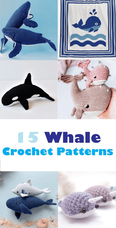 Humpback Whale Crochet Pattern, Crochet Humpback Whale, Blue Whale Crochet Pattern Free, Macrame Whale Tutorial, Ocean Inspired Crochet, Whale Shark Crochet, Crochet Ocean Animals, Crochet Ocean, Whale Blanket