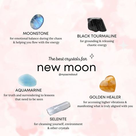 New Beginnings Crystals, New Moon Crystals, New Moon Manifestation, New Moon October 2024, Crystals New Moon, Crystal For New Beginnings, New Moon Intentions, New Moon Ritual, New Moon Oil