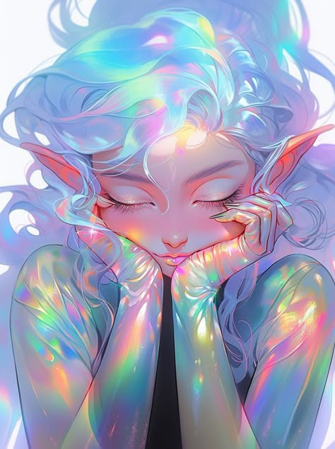 Manga Beauty, Artbook Ideas, Colors Anime, People Artwork, Colorful Characters, Elf Girl, New Retro Wave, Arte Fantasy, Dreamy Art