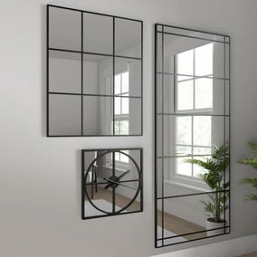 Mirror Sale - Up to 50% off Mirrors | Dunelm Apartment Window, Freestanding Mirror, Full Length Wall Mirror, Mirror Decor Living Room, Hallway Mirror, Freestanding Mirrors, Narrow Hallway Decorating, Hallway Designs, Stair Case