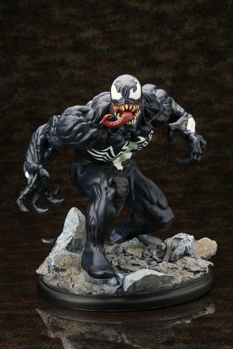 Spiderman kotobukiya  Venom Venom Figure, Marvel Statues, Character Statue, Marvel Figure, Toy Sculpture, Art Statue, Marvel Venom, Marvel Toys, Marvel Villains