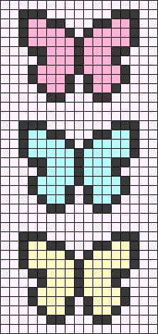 Elephant Perler Bead Pattern, Butterfly Alpha Pattern, Insect Wings, Nature Spring, Pixel Art Pattern, Alpha Pattern, Alpha Patterns, Perler Bead Patterns, Bead Patterns