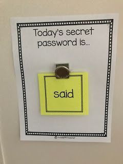 Password Template, The Sight Word, Sight Word Fun, Teaching Sight Words, Tricky Words, Sight Words Kindergarten, Site Words, Sight Word Activities, Sight Word Games