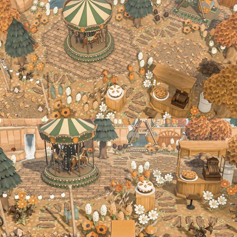 Animal Crossing Fair, Cottagecore Animal Crossing, Acnh Cottagecore, Forest Camp, Ac New Leaf, Animal Crossing Guide, Acnh Design, Acnh Codes, Animal Crossing Wild World