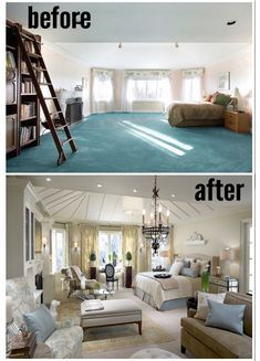 Amazing Master Bedrooms by Candice Olson: Before and Afters – At Home With Natalie Candice Olson, Big Bedrooms, After Pictures, Tiny House Interior, Dreamy Bedrooms, Design Del Prodotto, Bedroom Layouts, Before And After Pictures, After Photos