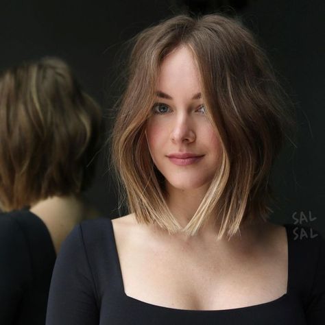 Collarbone Wavy Blunt Lob Cute Lob Haircut, Wavy Lob Haircut, Best Haircuts, Lob Hairstyle, Lob Haircut, Short Haircut, Long Bob, Hair Envy, Shoulder Length Hair