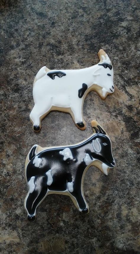 Cowgirl Cookies, Farm Cookies, Goat House, Decorated Cookies Tutorial, Eat Cookies, Cookie Tutorials, Summer Cookies, Sugar Cookie Designs, Cutout Sugar Cookies