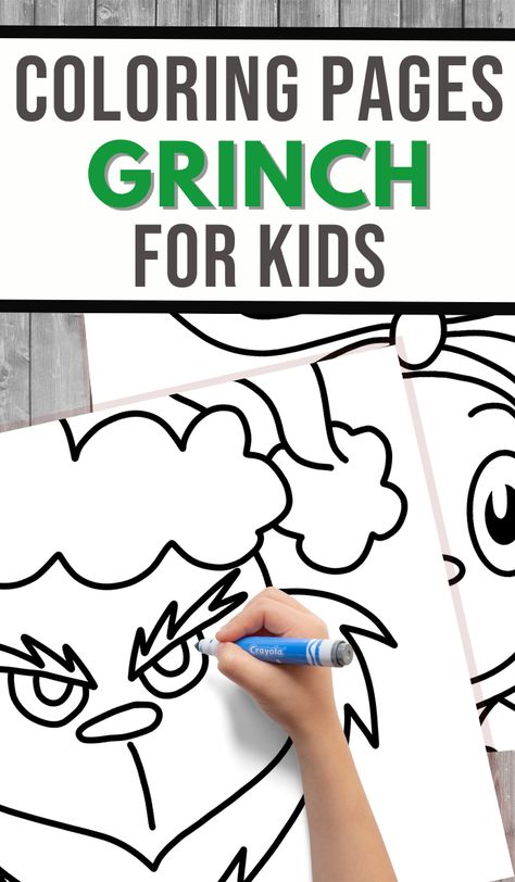 Grinch Prek Activities, Grinch Lesson Plans Activities, Free Grinch Coloring Pages, Grinch Activities For Toddlers, Grinch Day Preschool Activities, Preschool Grinch Activities, Grinch Party Ideas For Kids, The Grinch Coloring Pages Free Printable, Grinch Day Preschool