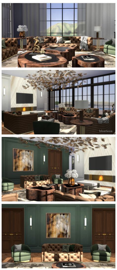 Milano Living Room | BlueTeas on Patreon Living Room Clutter Sims 4, Sims 4 Bedroom Clutter Patreon, Sims 4 Tall Windows, Sims 4 Cc Luxury Patreon, Sims 4 Rooms Patreon, Sims 4 Mods Living Room, Sims 4 Luxury Living Room, Sims 4 Luxury Apartment Cc, Sims 4 Cc Living Room Sets Patreon