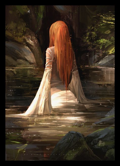 ArtStation - E V E, Sina Pakzad Kasra Redhead Art, Water Nymphs, Seni Dan Kraf, Fantasy Magic, Soyut Sanat Tabloları, Arte Fantasy, Ethereal Art, Fantasy World, Dark Fantasy