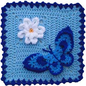 Colours Of Enfys: More Butterflies Butterfly Granny Square, Crochet Outfits, Garden Pattern, Crochet Blocks, Crochet Square Patterns, Granny Squares Pattern, Granny Square Crochet Pattern, Square Patterns, Crochet Square