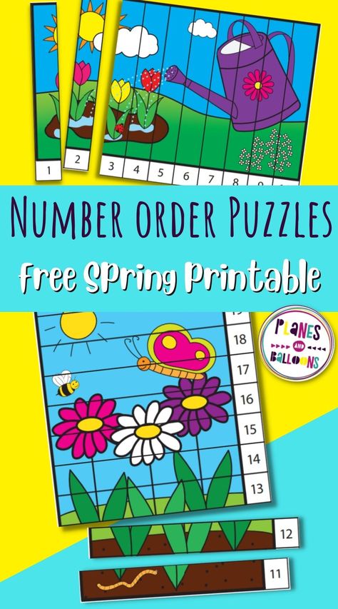 Number Theme For Preschool, Spring Centers For Preschool, Spring Preschool Activities Lesson Plans, Spring Number Activities For Preschool, May Kindergarten Activities, Spring Unit For Preschool, Spring Maths Preschool, Spring Centers Preschool, Flower Theme Preschool