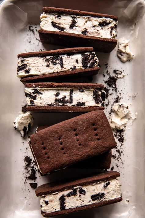 Malted Milk Cookies n’ Cream Ice Cream Sandwiches | halfbakedharvest.com Malted Milk Cookies, Cookies N Cream Ice Cream, Cookies N Cream, Chocolate Wafer Cookies, Cream Ice Cream, Dessert Aux Fruits, Malted Milk, Ice Cream Sandwiches, Cookies N Cream Cookies