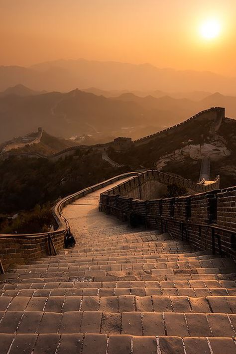 The Great Wall | CHINA | by Stefan Forster If We Ever Meet Again, Stairways Ideas, Ancient China Aesthetic, China Aesthetic, Ancient Chinese Architecture, Chinese Aesthetic, The Lunar Chronicles, Chinese Landscape, Great Wall Of China