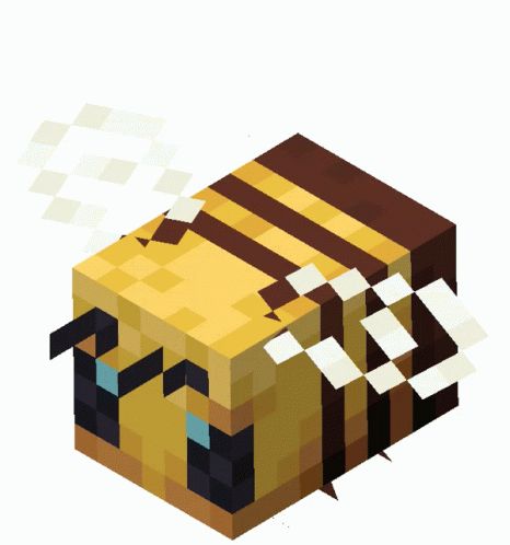 Minecraft Minecraft Bee Sticker - Minecraft Minecraft Bee Bee - Discover & Share GIFs Minecraft Bee Printable, Bee Minecraft, Minecraft Bee, Camp Decor, Buzzy Bee, Minecraft Mobs, Bee Bee, 3d Cube, Minecraft Games