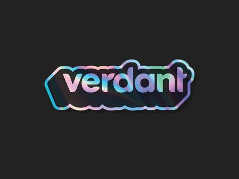 Hologram Logo Design, Holographic Logo Design, Holographic Design Graphics, Holographic Graphic Design, Holographic Branding, Holographic Typography, Neon Stickers, Holographic Logo, Holographic Foil Print