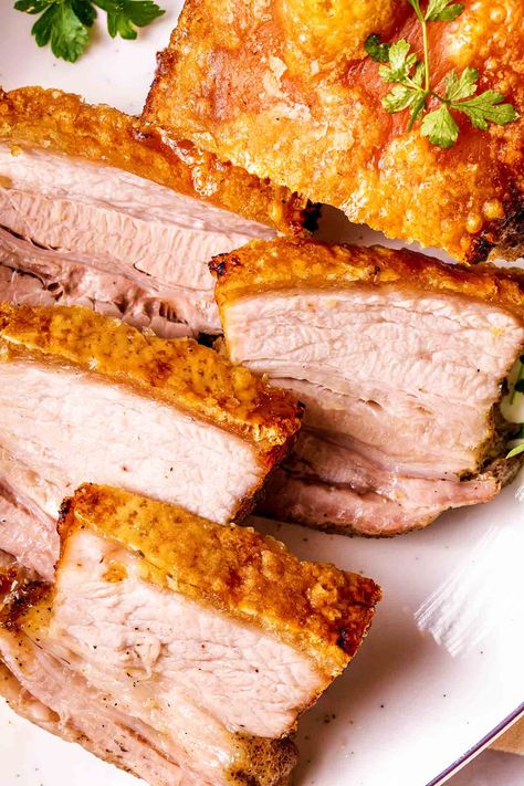 Crispy Pork Belly Bbq Pork Belly Recipes Crispy, Skinless Pork Belly Recipe, Salt And Pepper Pork, Pork Belly Recipes Easy, Pork Belly Recipes Crispy, Pepper Pork, Pork Meals, Cooking Pork, Paleo Pork