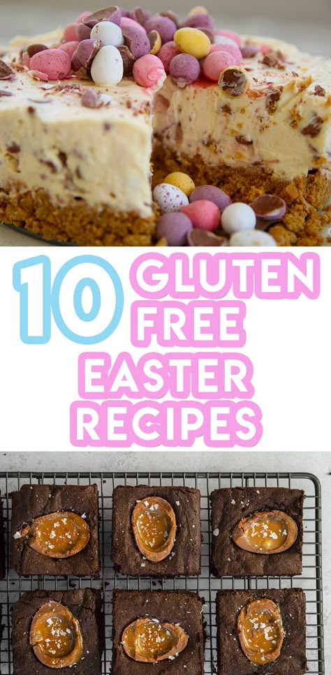 10 Gluten Free Easter Recipes You Need To Try ASAP Gf Spring Desserts, Easter Gluten Free Desserts, Easter Gf Desserts, Gluten Free Desserts Easter, Gluten Free Dairy Free Easter Recipes, Easter Desserts Recipes Gluten Free, Easter Treats Gluten Free, Gluten Free Dairy Free Easter Desserts, Gluten Free Spring Desserts