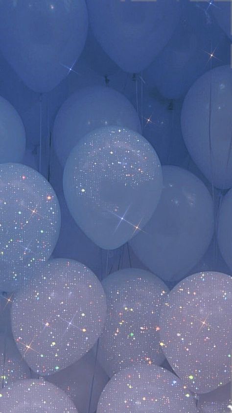 Aesthetic Balloons Wallpaper, Birthday Wallpaper Aesthetic Blue, Baby Blue Astetic Wallpaper, Blue Glam Aesthetic, Periwinkle Aesthetic Wallpaper Iphone, Periwinkle Wallpaper Aesthetic, Blue Birthday Wallpaper, Periwinkle Blue Aesthetic, Blue Glitter Aesthetic