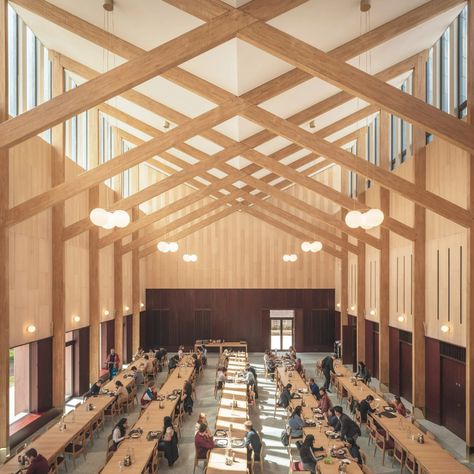 Community Center Architecture Concept, Chapel Architecture, Library Layout, Feilden Fowles, College Dining Hall, Caruso St John, Community Hall, Yorkshire Sculpture Park, London Architecture