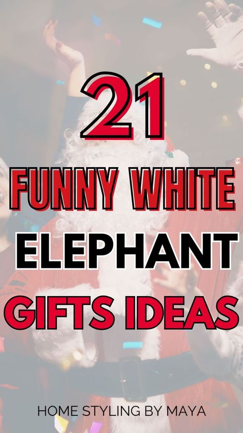 funny white elephant gifts, funny white elephant gifts for adults Funny Christmas Present Ideas, Gift Ideas For Aunts And Uncles, Awesome White Elephant Gifts, Silly White Elephant Gifts Funny, Funny White Elephant Gifts Diy, White Elephant Gift Ideas $25 Funny, Hilarious White Elephant Gifts, Adult White Elephant Gift Ideas, Homemade White Elephant Gift Ideas