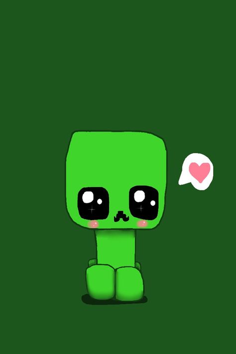 Cool creeper baby right?! Creeper Drawing, Minecraft Baby, Creeper Minecraft, Minecraft Drawings, Minecraft Pictures, Minecraft Characters, Minecraft Mobs, Minecraft Room, Minecraft Wallpaper