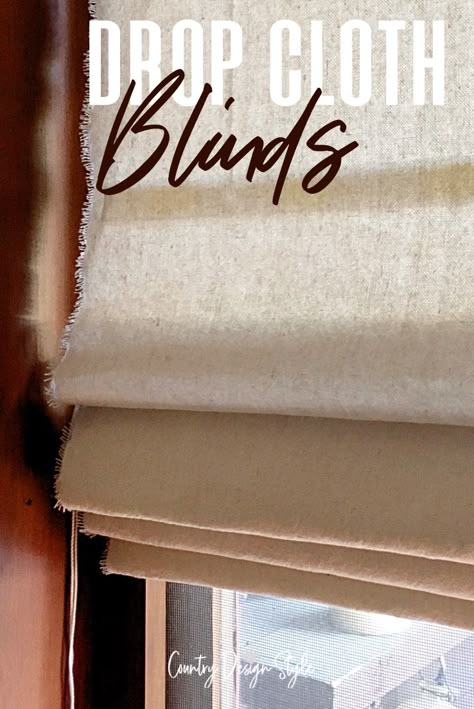 Burlap Roman Shades Diy, Drop Cloth Roman Shades Diy, Farmhouse Kitchen Blinds, Cloth Blinds For Windows, Diy Shades For Windows, Diy Blinds For Windows, Laundry Room Window Treatments, Laundry Room Curtain Ideas, Homemade Roman Blinds