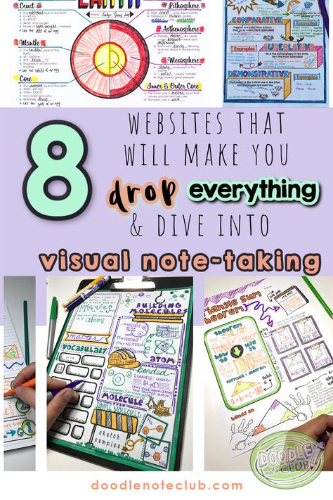 June 2021 – Doodle Note Club Sketch Notes Doodles, How To Make Doodle, Math Doodles, Science Doodles, Visual Note Taking, Brain Based Learning, Free Doodles, Goals Bullet Journal, Note Doodles