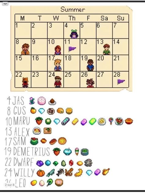 Stardew Year 1 Checklist, Stardew Valley Tattoo Ideas, Stardew Valley Calendar, Stardew Valley Summer, Stardew Valley Journal, Stardew Tips, Stardew Valley Guide, Stardew Farm, Stardew Farms