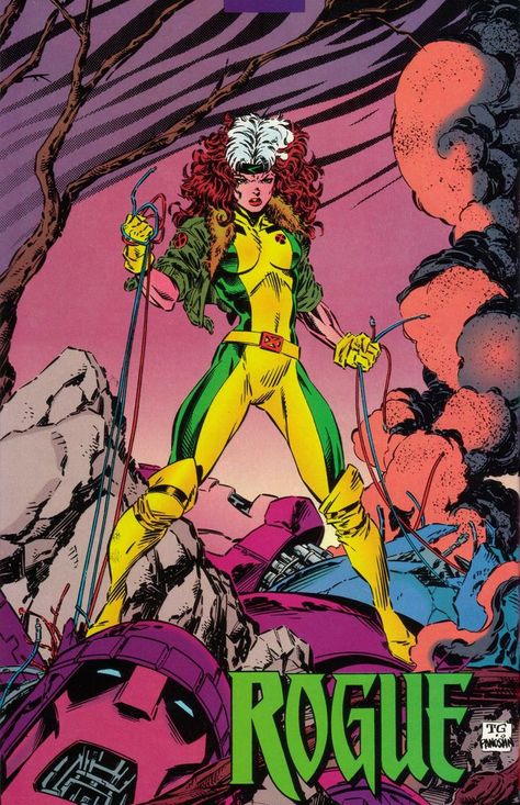 Jim Lee Rogue | Found on dazzler3.tumblr.com Rogue Comics, Polaris Marvel, Gambit X Men, Marvel Rogue, Xmen Art, Rogue Gambit, Xmen Comics, Scarlett O'hara, Jim Lee