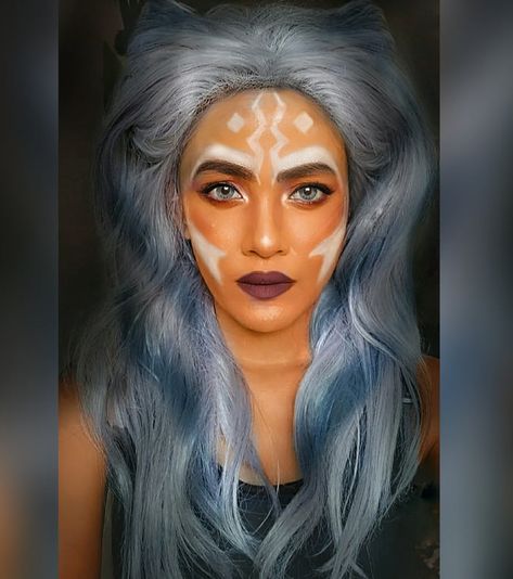 Ashoka Costume, Crazy Cosplay, Ahsoka Tano Cosplay, Star Wars Makeup, Galactic Starcruiser, Fun Cosplay, Epic Costumes, Ashoka Tano, Cara Dune