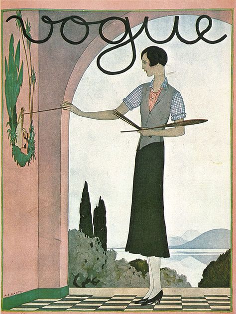 Gorgeous artwork 'The Art of Vogue Covers 1909-1940' Vogue Prints, Art Deco Vogue, Vogue Illustrations, Vintage Vogue Covers, Poster Art Deco, Vogue Vintage, Vogue Magazine Covers, Magazine Vogue, Fashion Magazine Cover