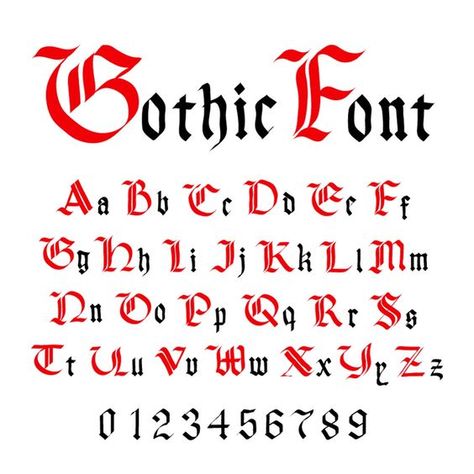 Set of ancient gothic letters Fancy Fonts Alphabet, Fonts Fancy, Victorian Fonts, Gothic Letters, Medieval Font, Letters Fonts, Calligraphy Fonts Alphabet, Fonts Handwriting Alphabet, Gothic Lettering