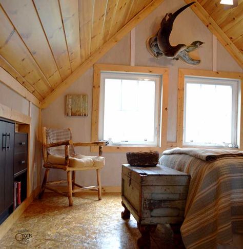 Whitewash Log Cabin Interior, Brighten Up Log Cabin Interior, Cabin Sheek Decor, Mountain Cabin Kitchen Ideas, Updated Cabin Interior, Bright Cabin Interior, Cabin Chic Living Room, Whitewash Cabin, Simple Cabin Interior