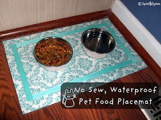 nala-boo could use this food mat- she's one messy eater. Dog Treat Mat Diy, Crochet Dog Bowl Mat, Diy Dog Food Mat, Diy Dog Placemat, Diy Pet Food Mat, Sew Placemats, Blue Smile, Dog Beds Homemade, Dog Food Mat Placemat