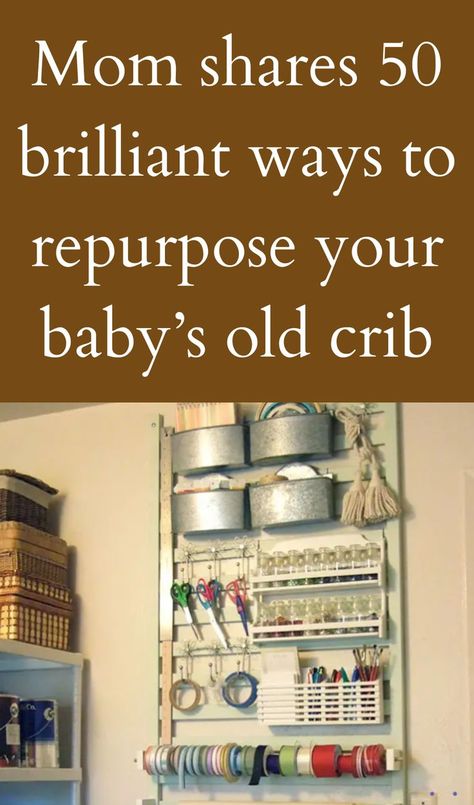 Reuse Cribs, Upcycle Crib, Crib Makeover, Vintage Baby Cribs, Upcycle Baby, Crib Spring, Old Baby Cribs, Baby Crib Diy, Old Cribs