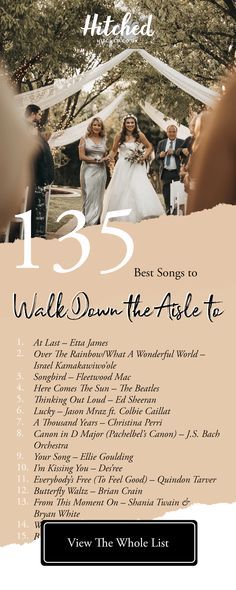 Wedding Song Ideas, Wedding Aisle Songs, Bride Aisle, Bride Entrance Songs, Bride Entrance, Wedding Song Playlist, Wedding Entrance Songs, Wedding Music Playlist, Wedding Playlist Reception