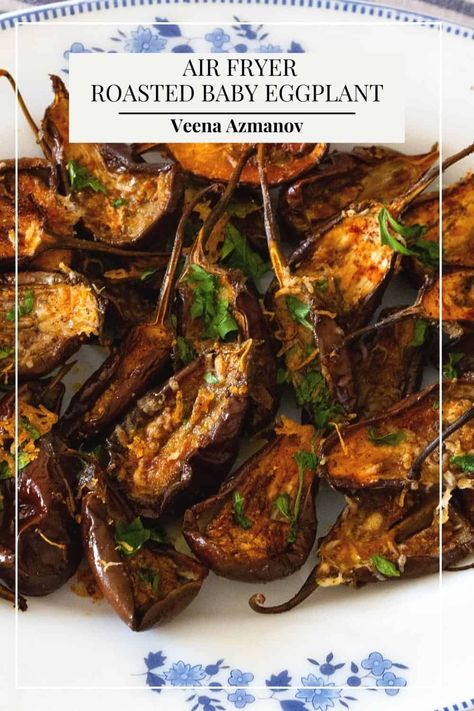 Baby Eggplant Recipes Simple, Fairytale Eggplant Recipes, Baby Eggplant Recipes, Eggplant Recipes Healthy, Baby Eggplant, Aubergine Recipe, Small Eggplant, Roasted Eggplant, Roast Eggplant