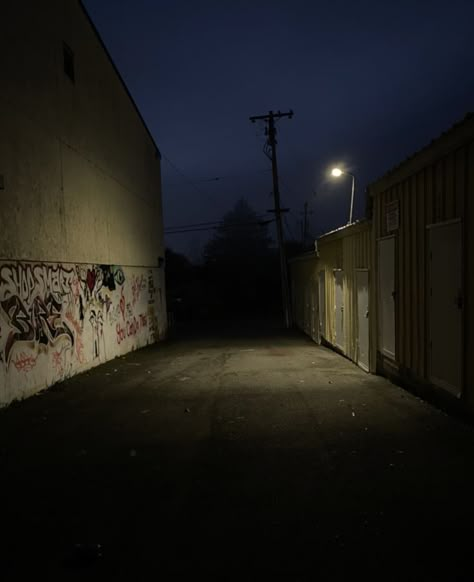 Back Alley Background, Reunion Aesthetic, Ruelle Sombre, Eerie Background, Alley Aesthetic, Late Night Pics, Eerie Photography, Night Walking Aesthetic, Dark Alleyway