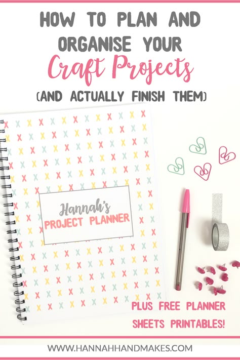 Craft Project Planner Template, Project List Template, Cross Stitch Planner, Craft Project Planner Printable Free, Craft Planner Printable Free, Cross Stitch Organization, Hobby Journal, Craft Project Planner, Cross Stitch Journal