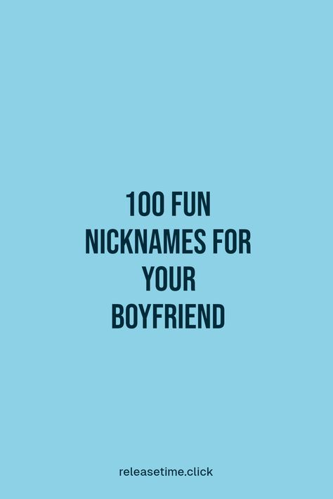 Finding the perfect nickname for your boyfriend can be such a delightful way to express affection! Whether you want something cute, playful, or totally unique, here are over 100 adorable and creative nicknames that will leave him feeling loved and appreciated. From sweet romantic terms to fun inside jokes, you’ll surely find a fitting name tailored just for him! Explore these catchy names and watch how they add a special spark to your relationship without hesitating to get creative. Cute Small Drawings For Boyfriend, Love Name For Boyfriend, Funny Contact Names For Boyfriend, Secret Names For Boyfriend, Unique Names For Boyfriend, Funny Names To Call Your Boyfriend, Cute Nicknames For Crush, Cute Things To Call Your Boyfriend, Funny Nicknames For Boyfriends