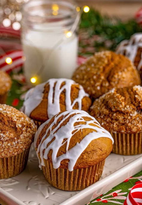 Gingerbread Muffins - Tornadough Alli Best Muffins, Crock Pot Bread, Gingerbread Muffins, Grinch Day, Chewy Molasses Cookies, Breakfast Savory, Nutella Muffins, Banana Muffins Easy, Cinnamon Roll Muffins