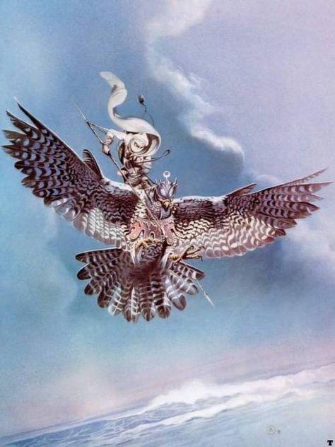 Chris Achilleos Chris Achilleos, Scifi Art, 70s Sci Fi Art, Boris Vallejo, Forgotten Realms, Book Cover Illustration, Fantasy Artist, High Fantasy, Sea Birds