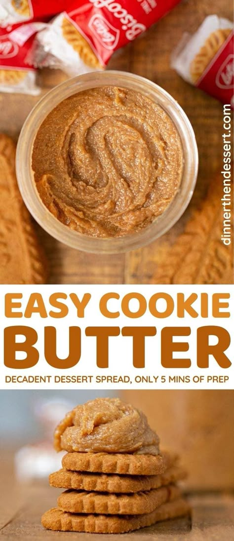 Biscotti Butter Recipes, How To Make Biscoff Cookie Butter, Cookie Butter Sauce, Speculoos Dessert Recipes, Easy Cookie Butter Recipes, Homemade Biscoff Spread, Homemade Cookie Butter Recipes, Cookie Butter Recipes Homemade, Biscotti Cookie Butter Recipes