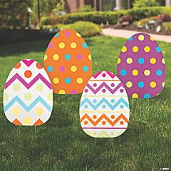 Large Plastic Easter Eggs, Easter Yard Decorations, Decorated Easter Eggs, Easter Centerpieces Diy, Diy Osterschmuck, Easter Outdoor, Easter Wood Crafts, Plastic Easter Eggs, Easter Decorations Outdoor